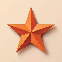 Fototapeta premium star isolated in White Background, star vector, Flat lay vector illustration