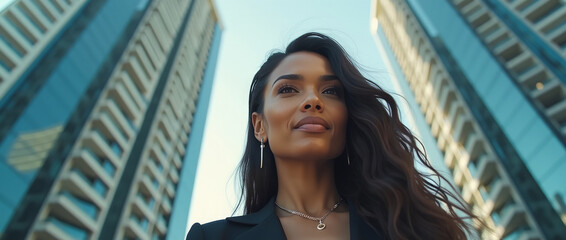 Native American Woman in Contemporary Business Attire