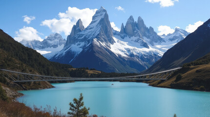 Mount Cook National Park New Zealand Jagged Peaks Alpine Lakes and Suspension Bridges