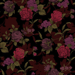 Elegant vector floral pattern design © Maria