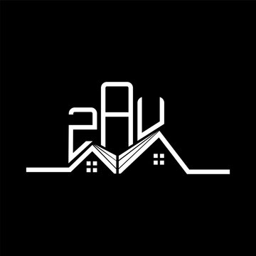 ZAU Real State logo design, ZAU simple and modern logo. ZAU luxurious alphabet design