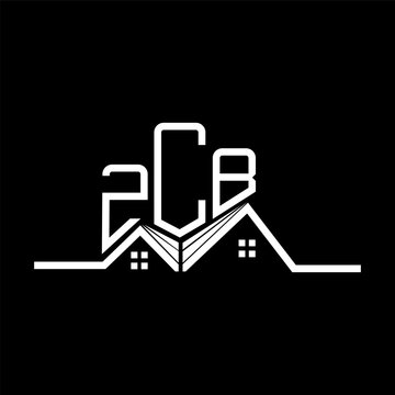 ZCB Real State logo design, ZCB simple and modern logo. ZCB luxurious alphabet design