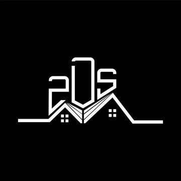 ZDS Real State logo design, ZDS simple and modern logo. ZDS luxurious alphabet design