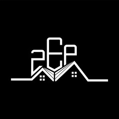 ZEP Real State logo design, ZEP simple and modern logo. ZEP luxurious alphabet design