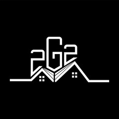ZGZ Real State logo design, ZGZ simple and modern logo. ZGZ luxurious alphabet design