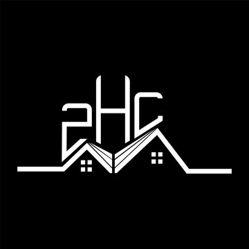 ZHL Real State logo design, ZHL simple and modern logo. ZHL luxurious alphabet design