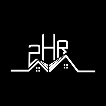 ZHR Real State logo design, ZHR simple and modern logo. ZHR luxurious alphabet design