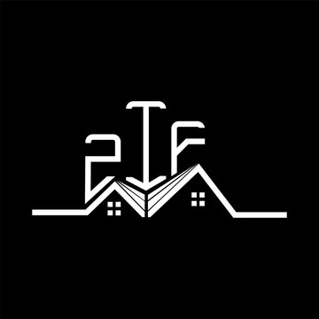 ZIF Real State logo design, ZIF simple and modern logo. ZIF luxurious alphabet design
