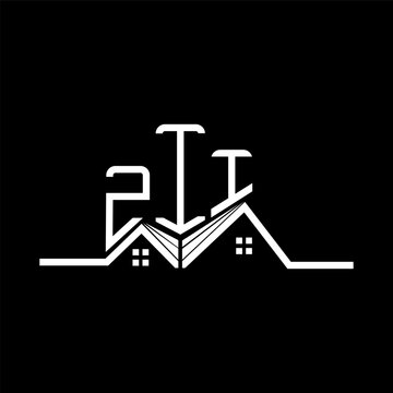 ZII Real State logo design, ZII simple and modern logo. ZII luxurious alphabet design