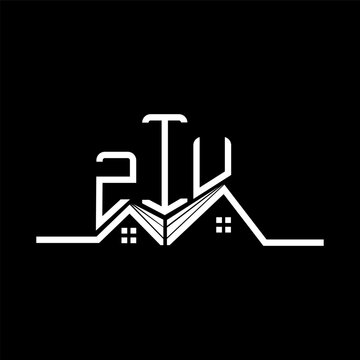 ZIU Real State logo design, ZIU simple and modern logo. ZIU luxurious alphabet design