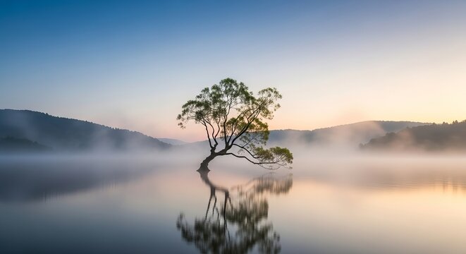 Lake wanaka tree new zealand landscape photography scenic travel destination nature wallpaper background image