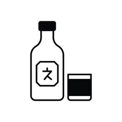 Soju  vector icon