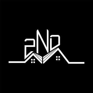 ZND Real State logo design, ZND simple and modern logo. ZND luxurious alphabet design