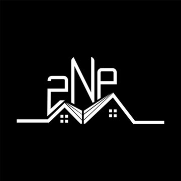 ZNP Real State logo design, ZNP simple and modern logo. ZNP luxurious alphabet design