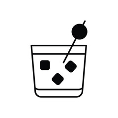 Black Russian vector icon
