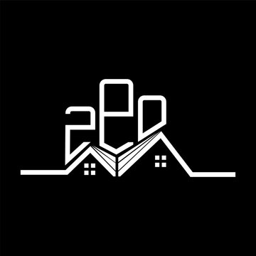 ZPO Real State logo design, ZPO simple and modern logo. ZPO luxurious alphabet design