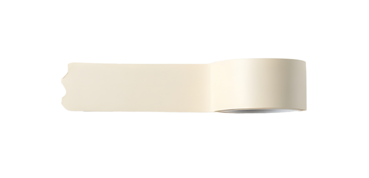 masking tape for close box paper. isolated on white background top view
