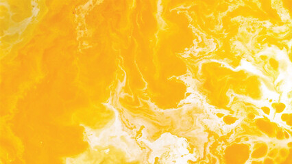 Abstract hot fiery orange and yellow paint texture with a vintage grunge design