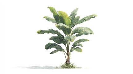 Fototapeta premium green plant isolated on white