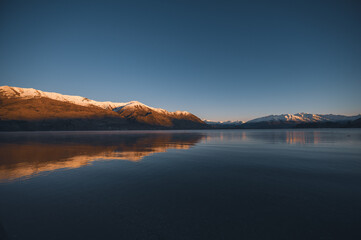 Morning Glow in Lake Wanaka, New Zealand