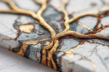 Exploring the beauty of kintsugi art in human form showcasing trauma and healing