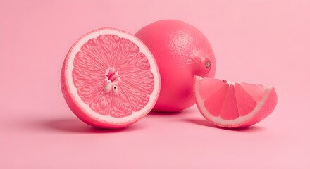 
Here are 49 keywords and a 4-5 line title for your Adobe Stock contributor upload, tailored to your specifications:

Title:

Fresh Grapefruit Slices on a Vibrant Pink Background. lemoin day
