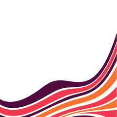 abstract wave corner background