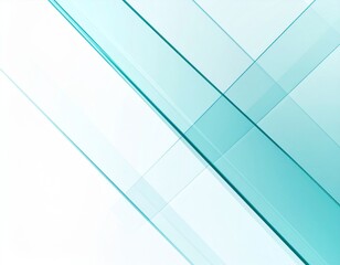 Fototapeta premium Abstract Teal and White Geometric Background