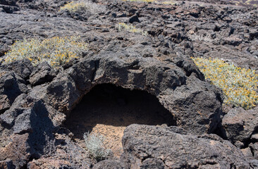 Collapsed lava tube in Tenerife
