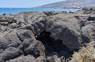Collapsed lava tube in Tenerife