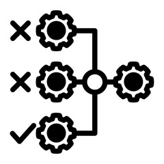 Obraz premium Automated Industrial Workflow from the Business Automation icon collection (Mixed Style)