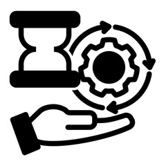 System Latency Monitor from the Business Automation icon collection (Mixed Style)