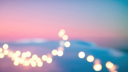 Gradient pastel pink and blue smooth background with bokeh light effect