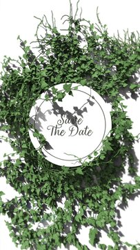 Botanical Leaves Wedding Invitation