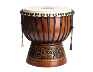 Thai drum on isolated white background
