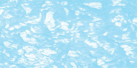 A seamless repeating pattern featuring a watercolor texture in shades of light blue and white suitable for various design purposes