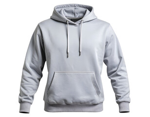 Stylish light grey hoodie featuring a comfortable design and soft fabric texture.