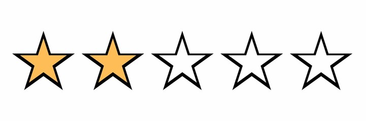 Customer review stars,one star,two stard,three stars,four stars,five stars, cutomer reviews sign,user experience best customer feedback,rating service, good client satisfaction,client satisfaction