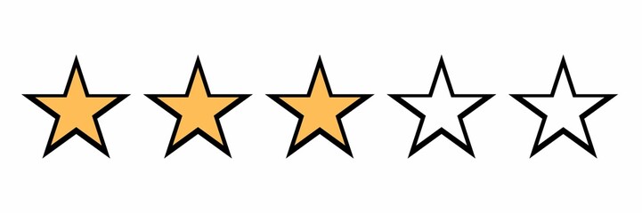 Customer review stars,one star,two stard,three stars,four stars,five stars, cutomer reviews sign,user experience best customer feedback,rating service, good client satisfaction,client satisfaction