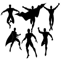 silhouettes of dancing people