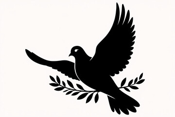 Fototapeta premium vector illustration of a dove