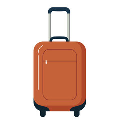 Flat vector of travel suitcase for adventure content, travel, vacation and tourism design