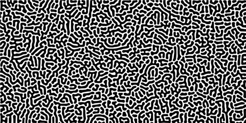 Abstract truing organic wallpaper Turing reaction diffusion monochrome seamless pattern with chaotic motion. Turing reaction diffusion monochrome seamless pattern with chaotic motion.