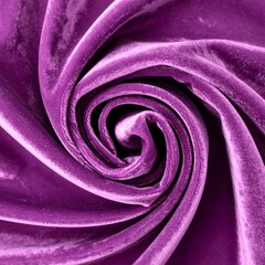 Swirling Purple Velvet Fabric Texture
