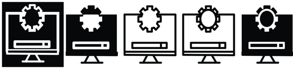 System update vector icon