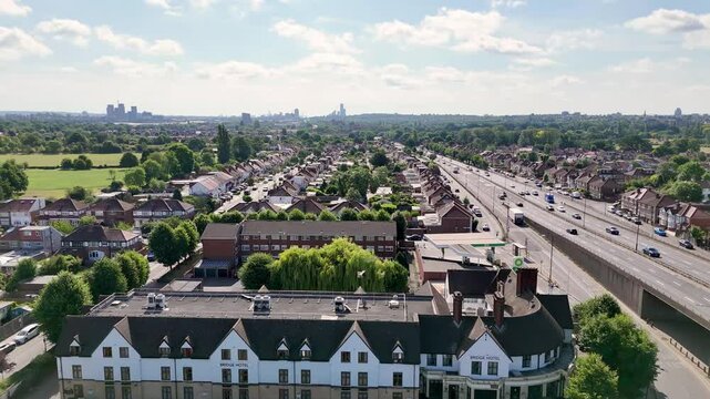 Greenford and A40 road into London