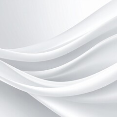 Abstract White Fabric Waves Background