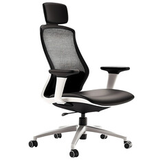 Ergonomic Office Chair Mesh Back Adjustable Modern Design for Comfort  Productivity isolated on transparent background
