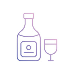 Champagne  vector icon
