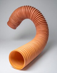Orange Corrugated Tube Abstract Design Studio